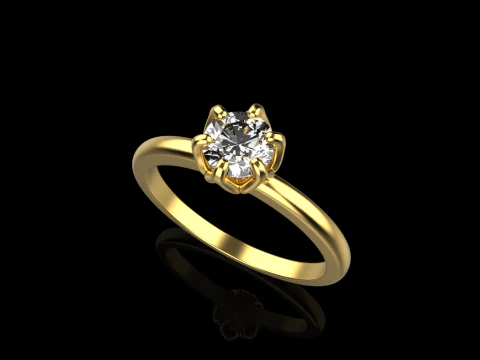 Engagement ring model 820 3D Print Model