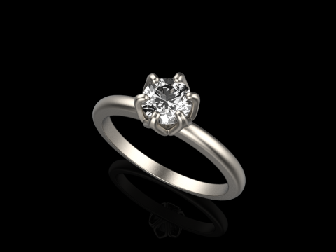 Engagement ring model 820 Modello di stampa 3D