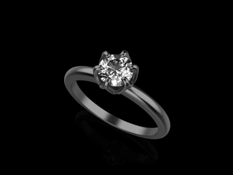 Engagement ring model 820 3D Print Model