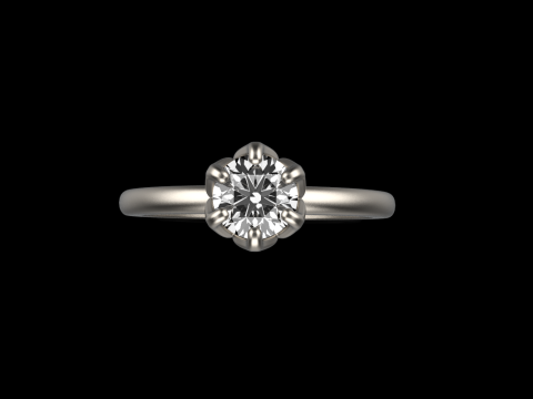 Engagement ring model 820 Modello di stampa 3D