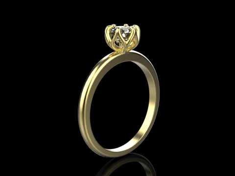 Engagement ring model 820 3D Print Model