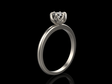 Engagement ring model 820 Modello di stampa 3D