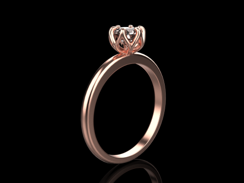 Engagement ring model 820 Modello di stampa 3D