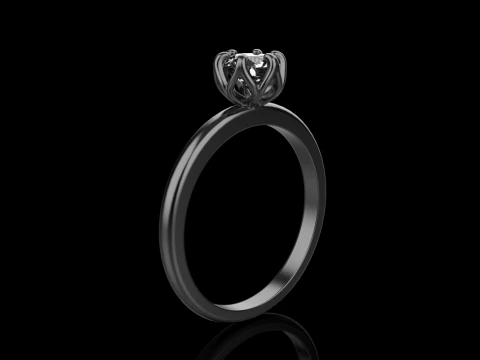Engagement ring model 820 3D Print Model