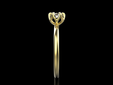 Engagement ring model 820 Modello di stampa 3D