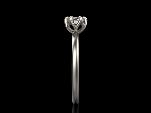 Engagement ring model 820 Modello di stampa 3D
