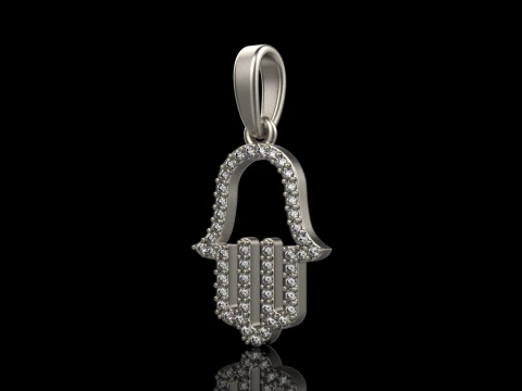 Hamsa pendant model 817 3D Print Model