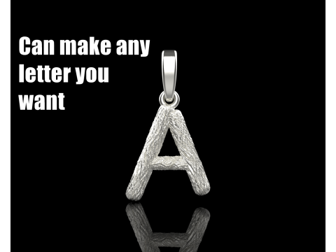 İlk harf A kolye modeli 816 3D Baskı Modeli
