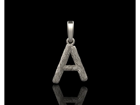 Initial letter A pendant model 816 3D Print Model