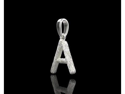 Initial letter A pendant model 816 3D Print Model