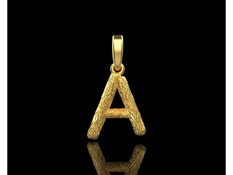 Initial letter A pendant model 816 3D Print Model