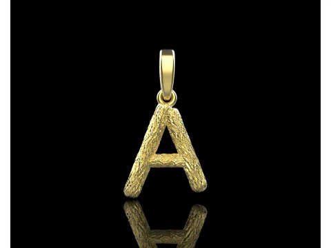 Initial letter A pendant model 816 3D Print Model