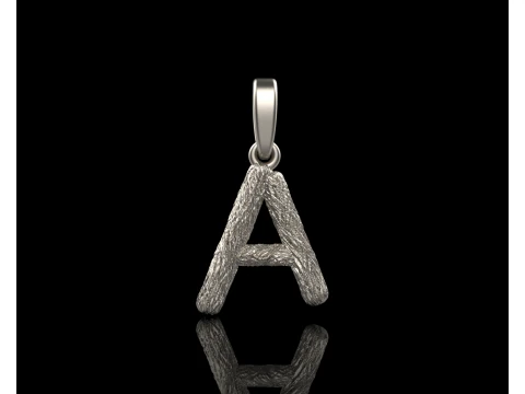 Initial letter A pendant model 816 3D Print Model