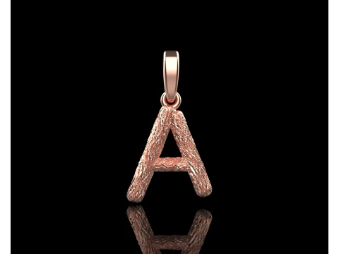 Initial letter A pendant model 816 3D Print Model