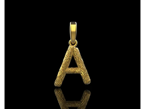 Initial letter A pendant model 816 3D Print Model