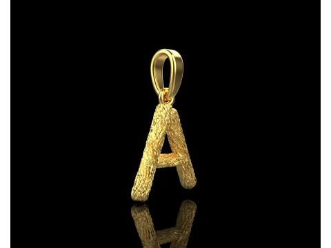 Initial letter A pendant model 816 3D Print Model