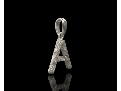 Initial letter A pendant model 816 3D Print Model