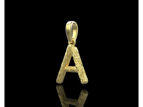 Initial letter A pendant model 816 3D Print Model