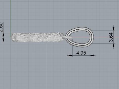 Initial letter A pendant model 816 3D Print Model