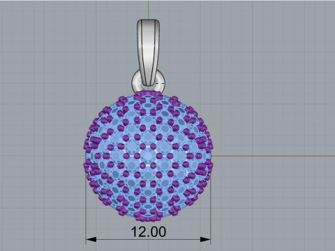 Ball pendant model 815 3D Print Model