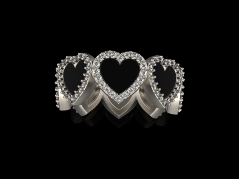 Mine kalpli yüzük model 814 3D Baskı Modeli