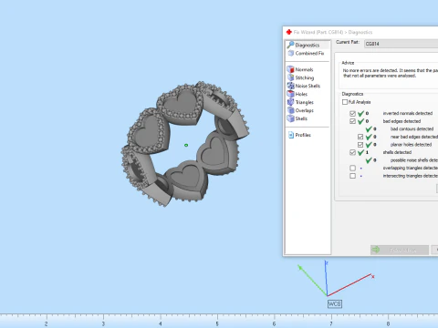 Enamel heart ring model 814 3D Print Model