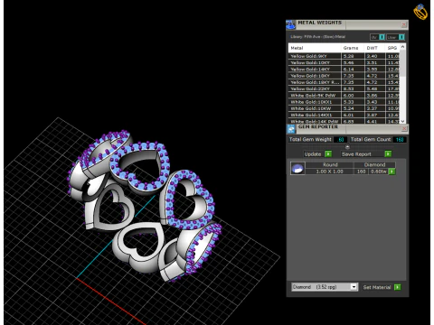 Heart ring model 812 3D Print Model