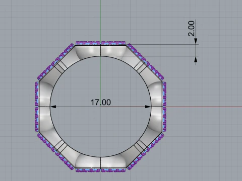 Heart ring model 812 3D Print Model