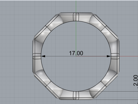 Heart ring model 810 3D Print Model