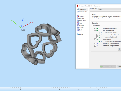 Heart ring model 810 3D Print Model