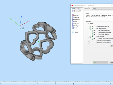 Heart ring model 810 3D Print Model