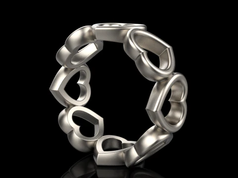 Heart ring model 810 3D Print Model