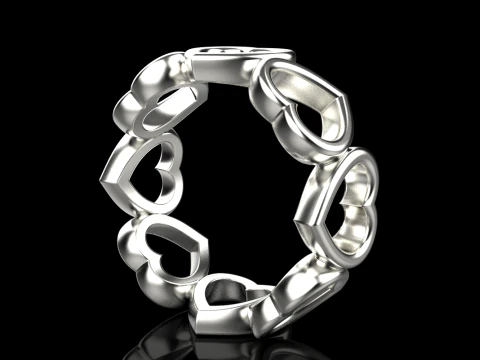 Heart ring model 810 3D Print Model