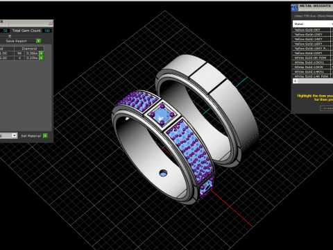 Wedding ring model 809 3D Print Model