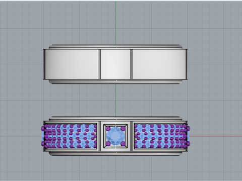 Wedding ring model 809 3D Print Model