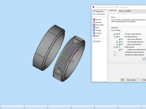 Wedding ring model 809 3D Print Model