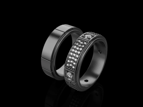 Wedding ring model 809 3D Print Model