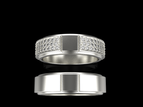 Wedding rings model 808 3D Print Model
