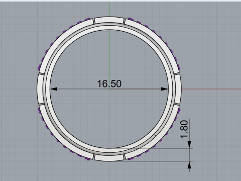 Wedding rings model 808 3D Print Model