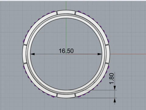 Wedding rings model 808 3D Print Model