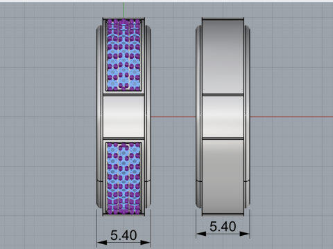 Wedding rings model 808 3D Print Model