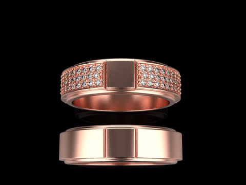 Wedding rings model 808 3D Print Model
