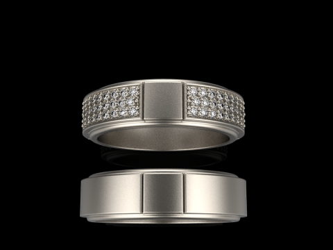 Wedding rings model 808 3D Print Model