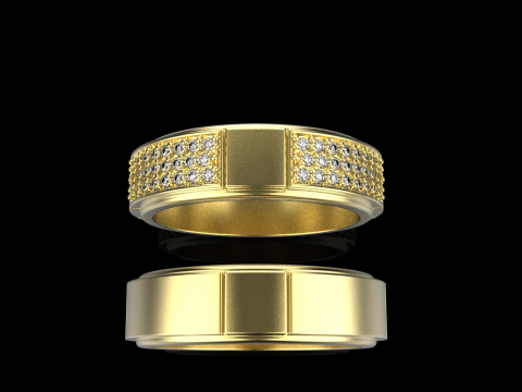 Wedding rings model 808 3D Print Model