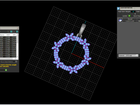 Round pendant model 806 3D Print Model