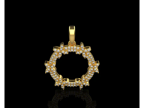 Round pendant model 806 3D Print Model