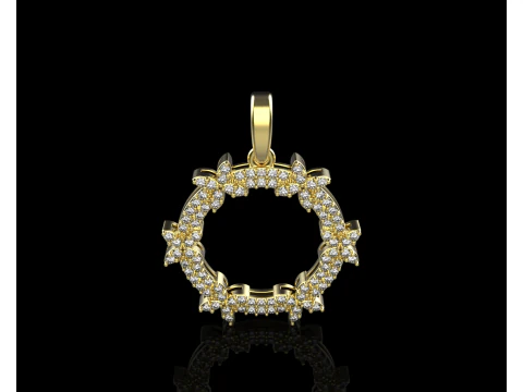 Round pendant model 806 3D Print Model