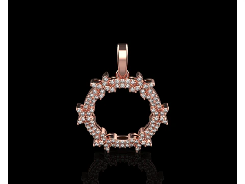 Round pendant model 806 3D Print Model