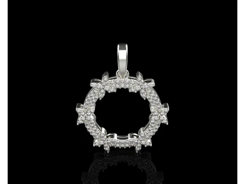 Round pendant model 806 3D Print Model