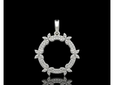 Round pendant model 806 3D Print Model